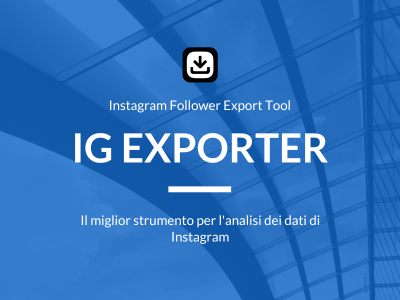 IG Exporter - interfaz de la herramienta