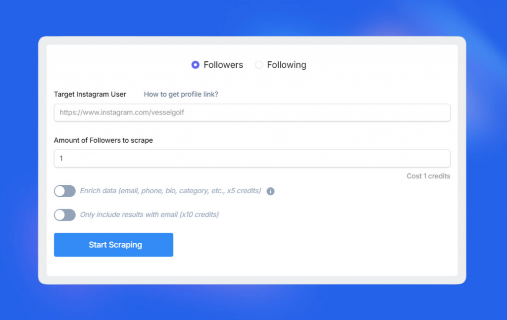 Export Instagram Followers