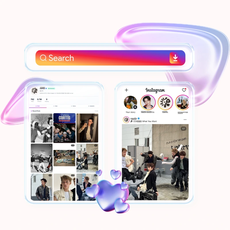 save Instagram photos, videos, reels, and carousels in HD with one click