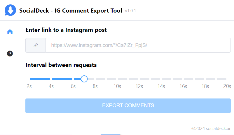 IG Comment Export Tool